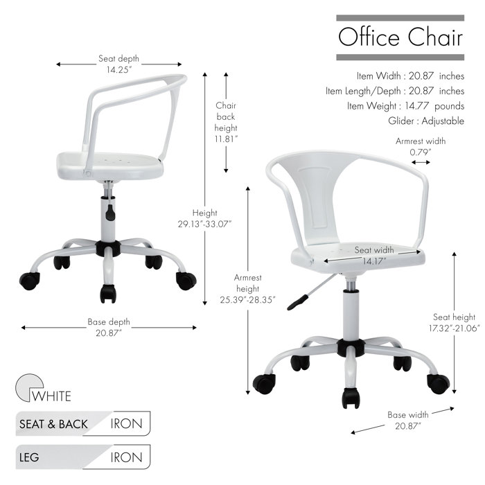 Wrought Studio Deschanel Task Chair & Reviews Wayfair